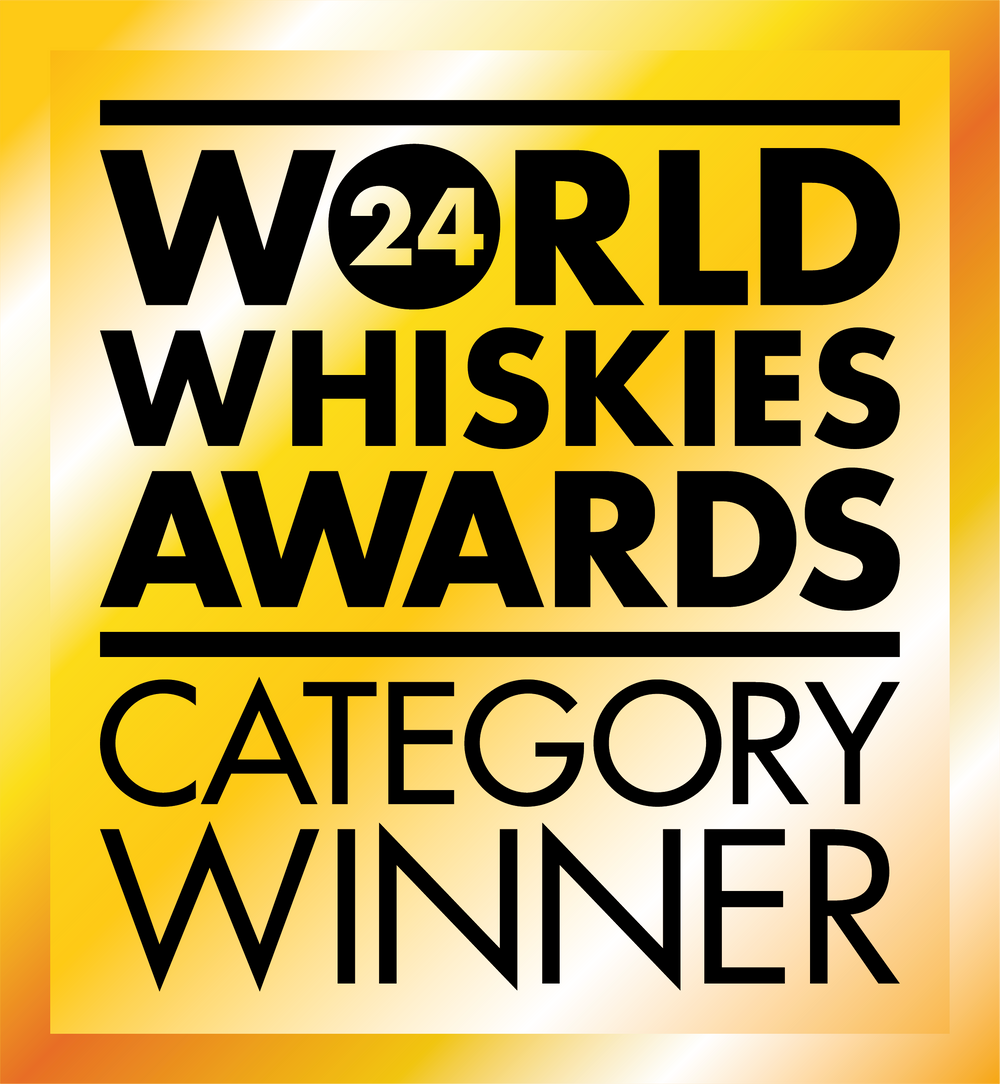 Our best Tasmanian whisky's category gold award in the 2024 World Whiskies Awards